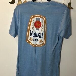 Natural Light beer Tee M